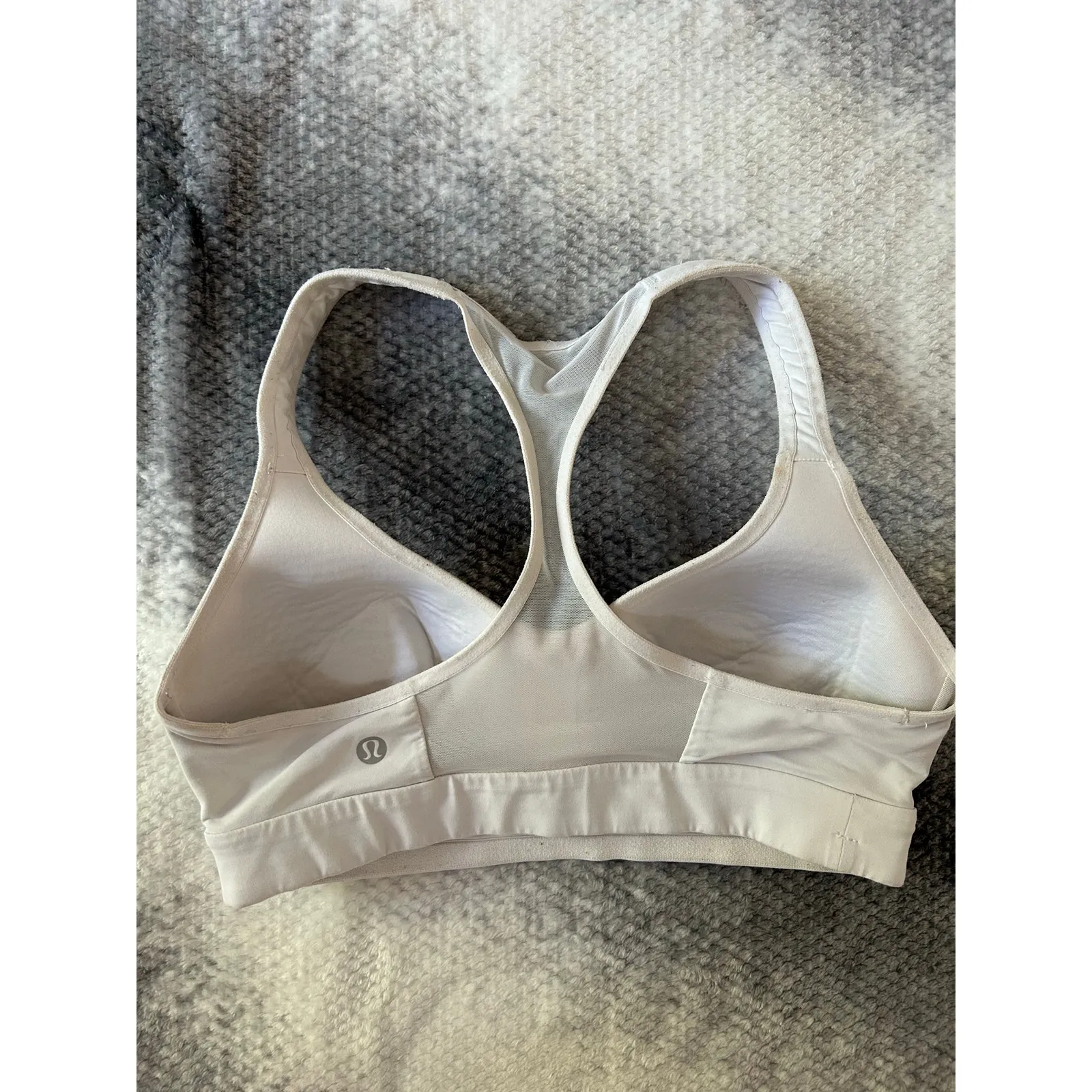 Lululemon Speed Up Bra High Support for C/D Cup White Mesh Back Racerback * 6 * - Image 3