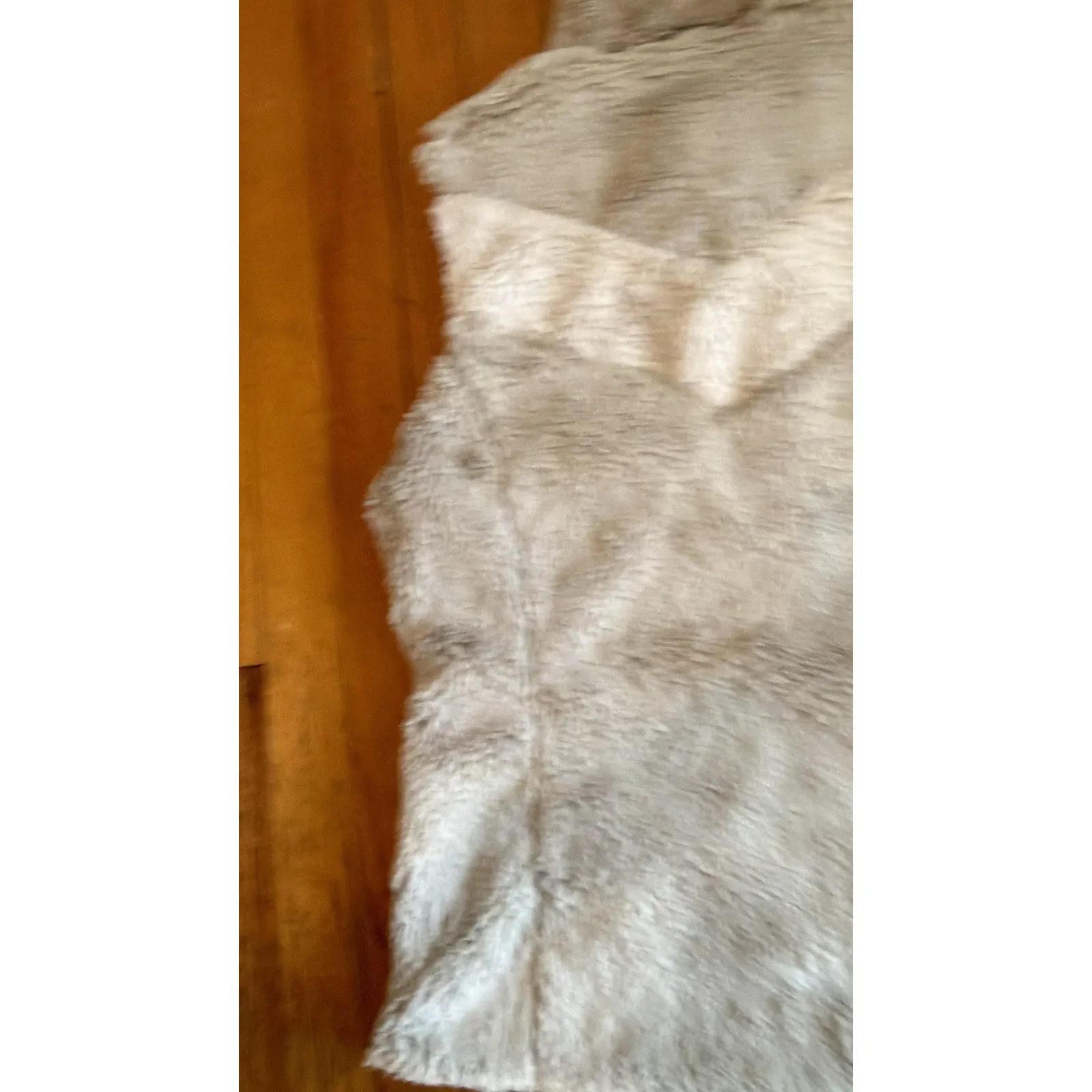 Patagonia Vest Womens Small Beige Fuzzy Fleece Full Zip Lined Pockets Warm - Image 5