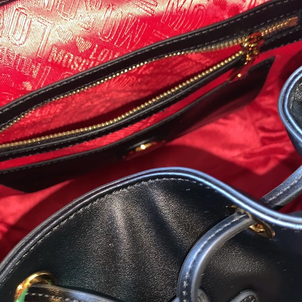 Love Moschino Black Studded Cinch ‎ Backpack - Image 10