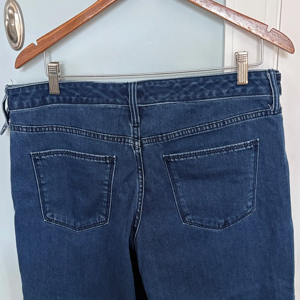 Universal Thread Indigo Denim Belted Wide Leg High Rise Cropped Jeans - Image 4