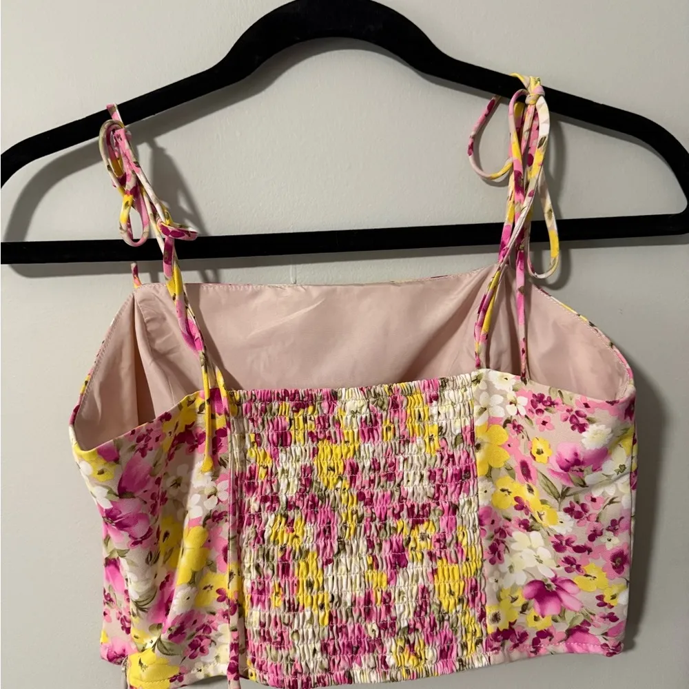 NWT Forever 21 Floral Cropped Tank - Image 5