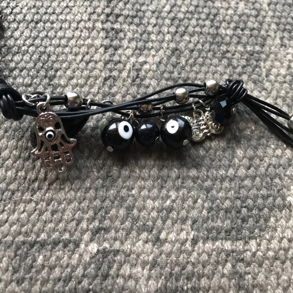 Black Evil Eye Charm Bracelet - Image 8