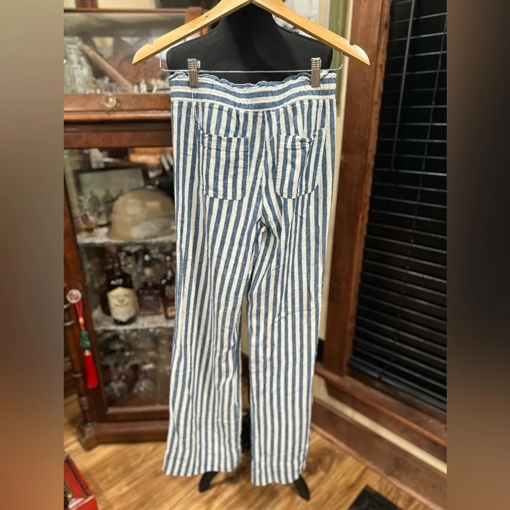 Jolt Palazzo Pants Blue and White Straps Size XS - Image 2
