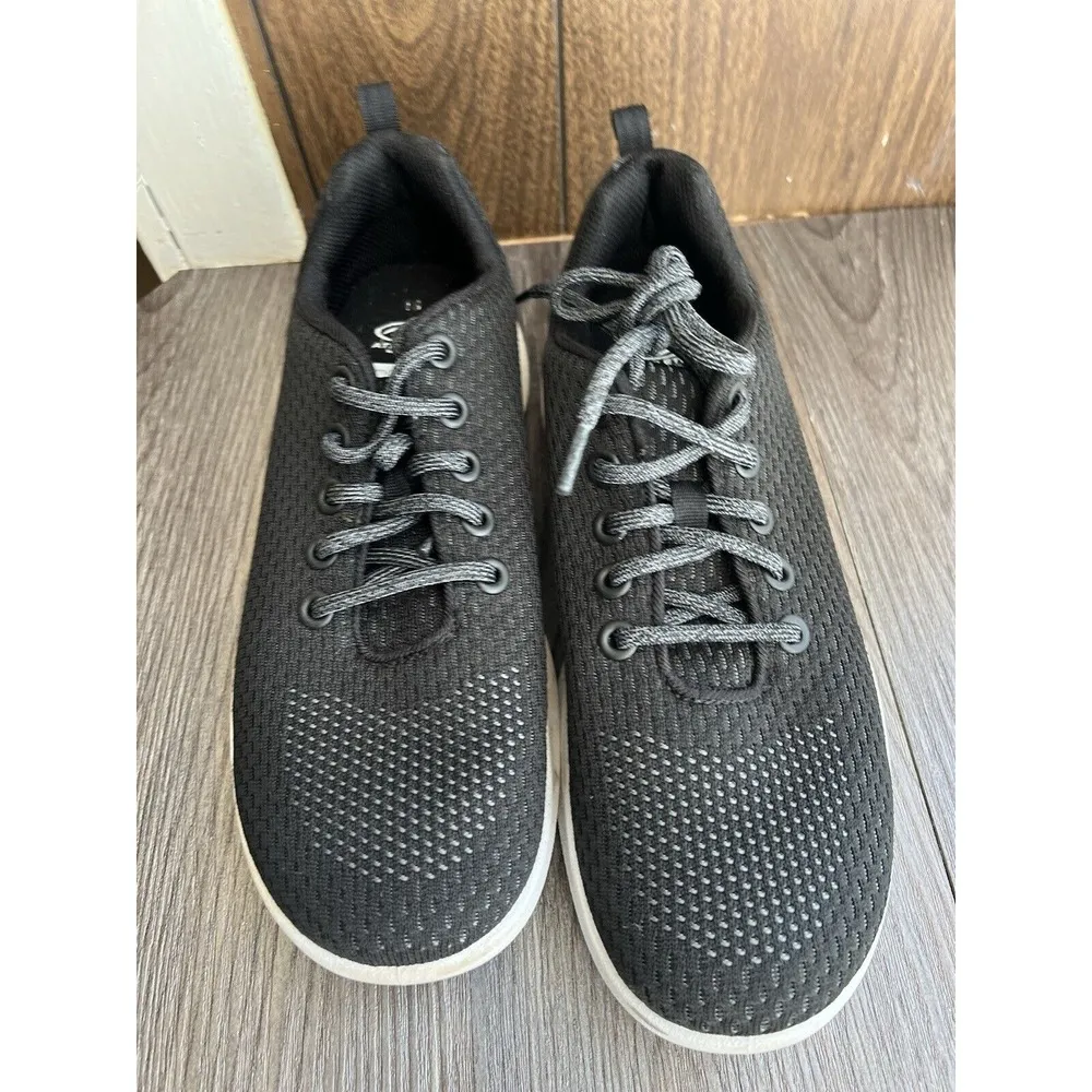 Athletic Works Memory Foam Sneakers Running Shoes Walking‎ Black Size 10 - Image 6