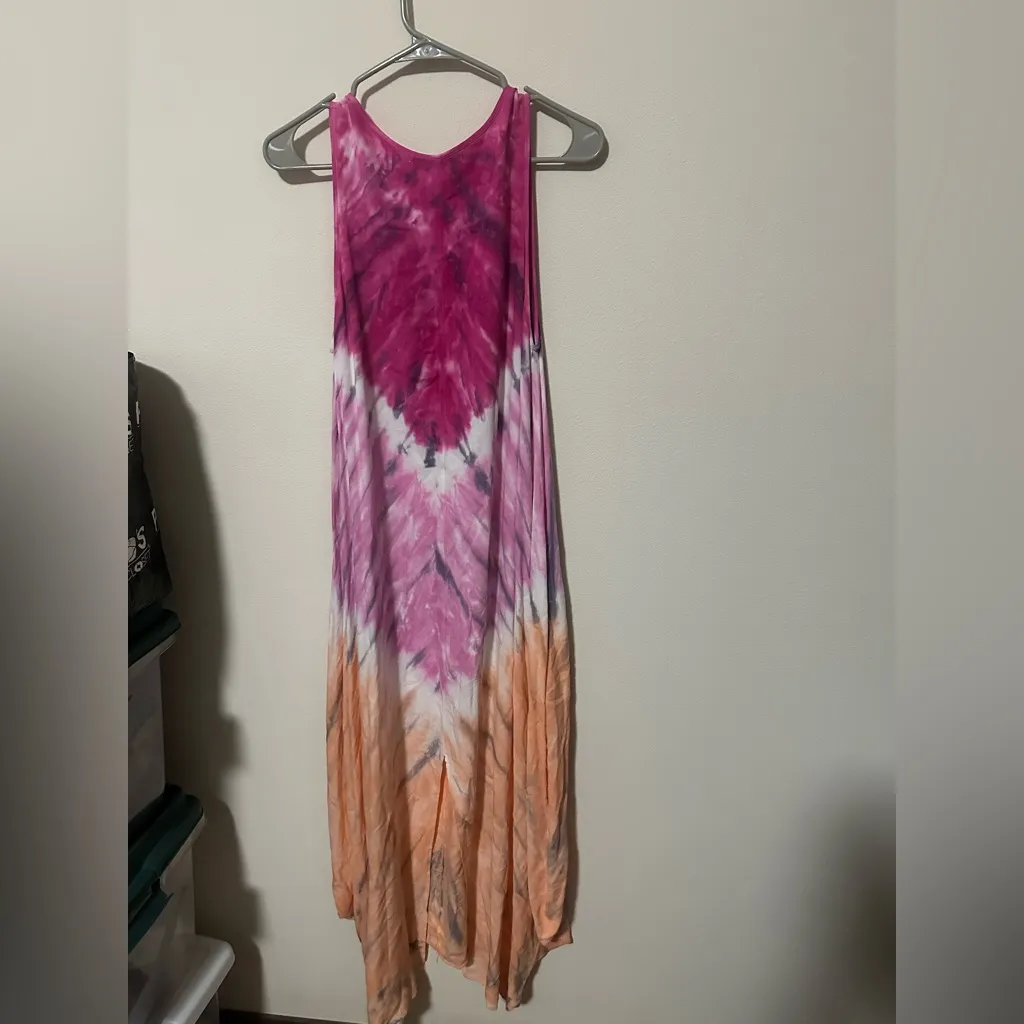 YFB Young Fabulous and Broke EASY BREEZY ELIE DRESS tie dye size small flowy - Image 3