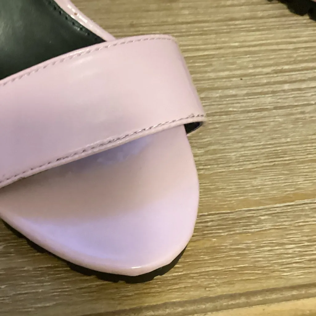 Forever 21 Light Pink Wedge Sandals see last two pictures call out - Image 4