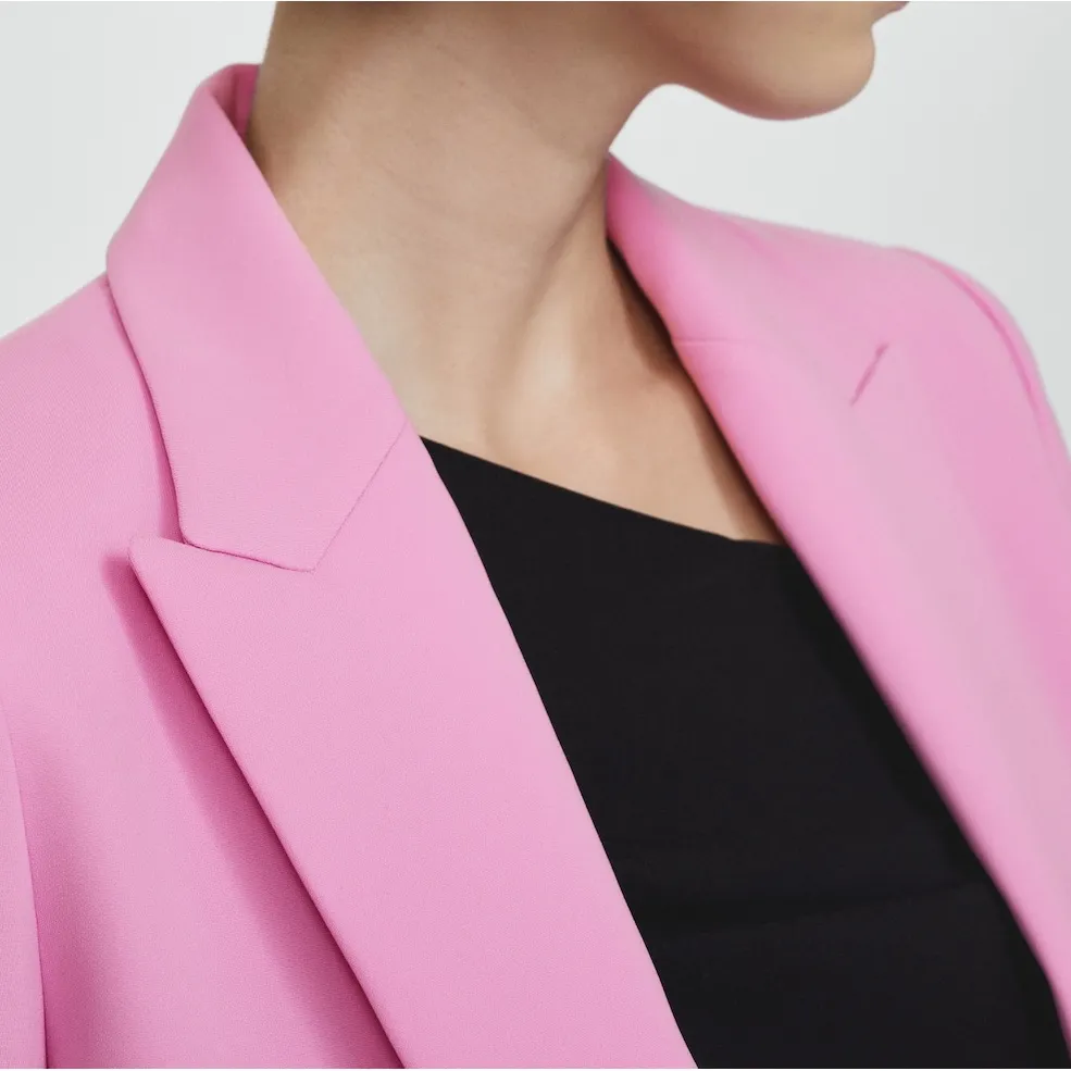 NWT MANGO Tailored Blazer with Turn Down Sleeves PINK size small spring - Image 5