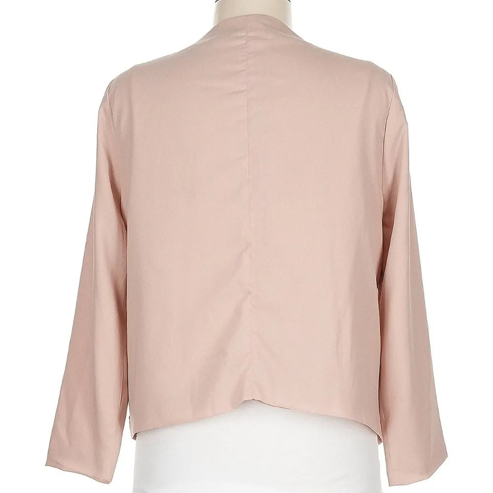 Gap Blush Pink Sequined Open Front Lightweight Coverup Cardigan Size Medium M - Image 4