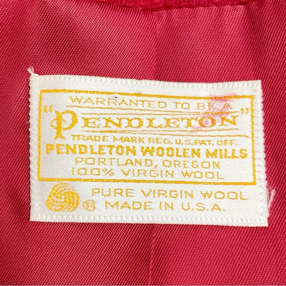 Vintage Pendleton Virgin Wool Short Blazer USA Made Vtg Size 10 Modern Size 6/8 - Image 8