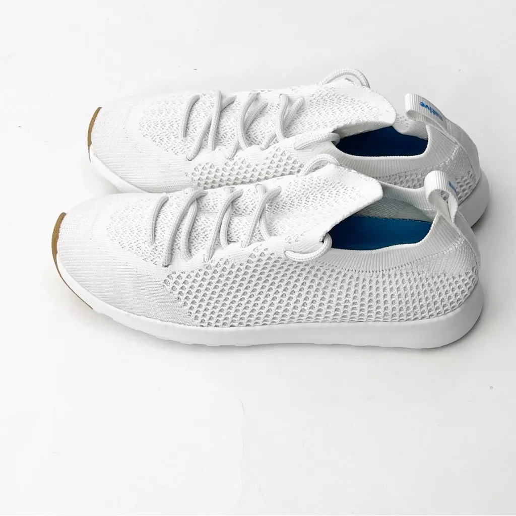 NATIVE White Mercury 2.0 Liteknit Lace Up Tennis Shoes Sneakers Size 6 - Image 6