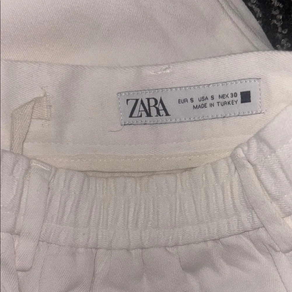 ZARA  White High-Waisted Pants - Image 4