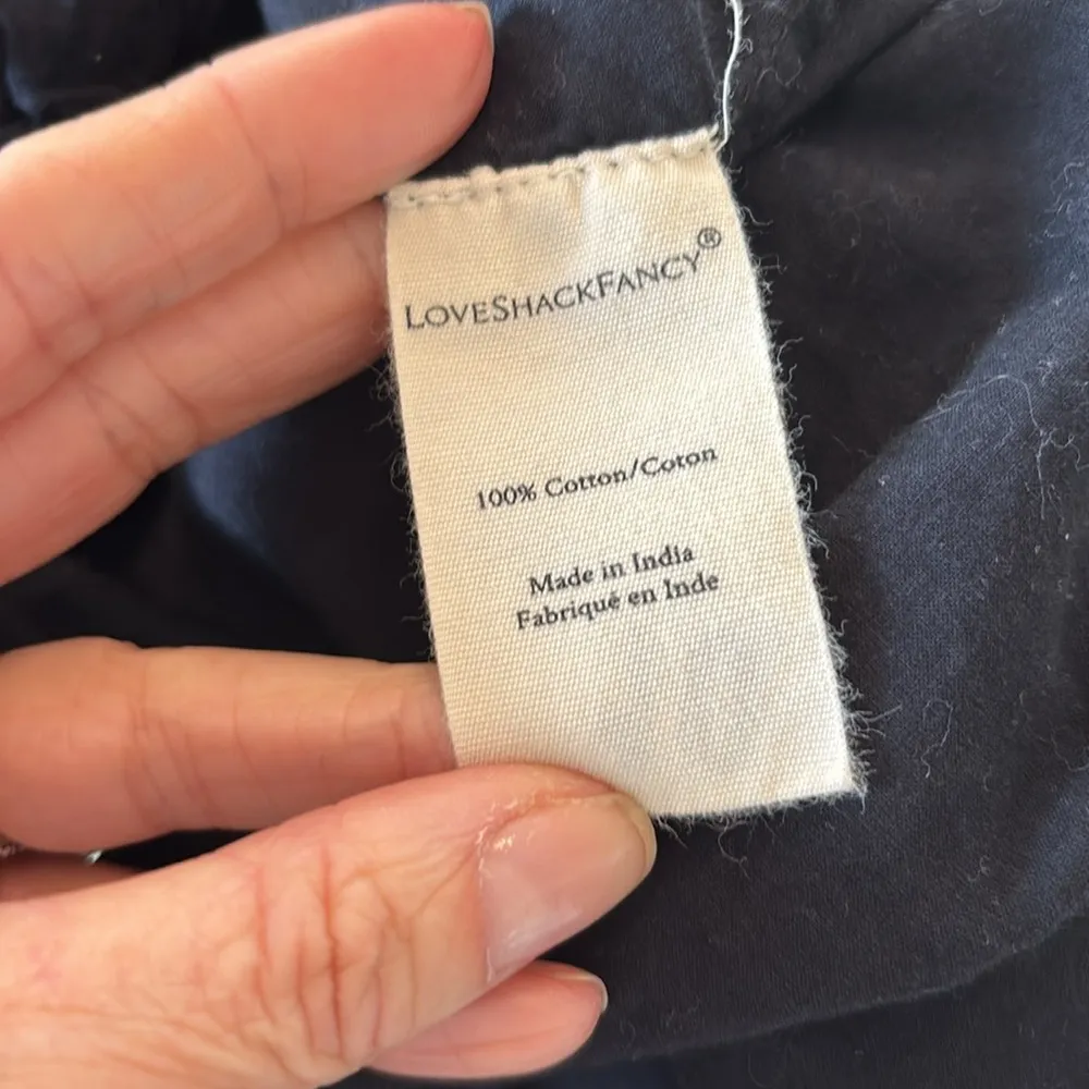 LoveShackFancy Black Ruffle Mini Skirt - Image 5