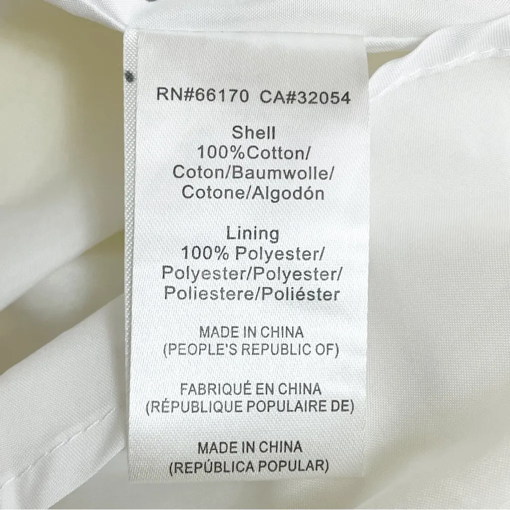 Hutch Lemon Print Puff Sleeve Wrap Midi Dress Yellow White Cotton Size Mecium - Image 14