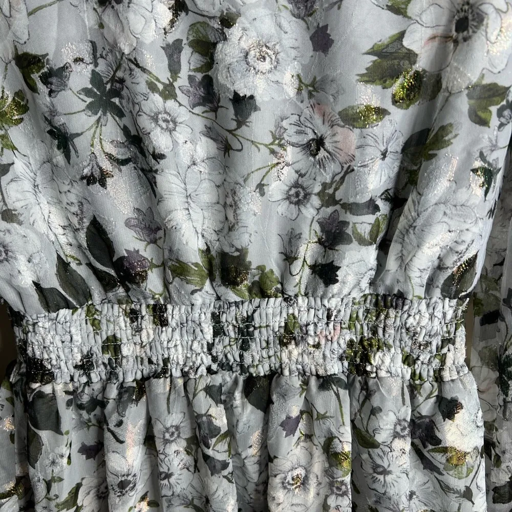 Laundry by Shelli Segal cinched waist ruffle tiered skirt size 4 - Image 9