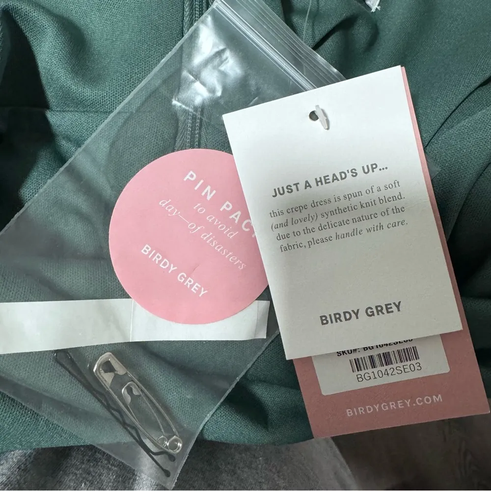 Birdy Grey Alex Convertible Maxi Dress Sea Glass Green Formal Bridesmaid Medium - Image 12