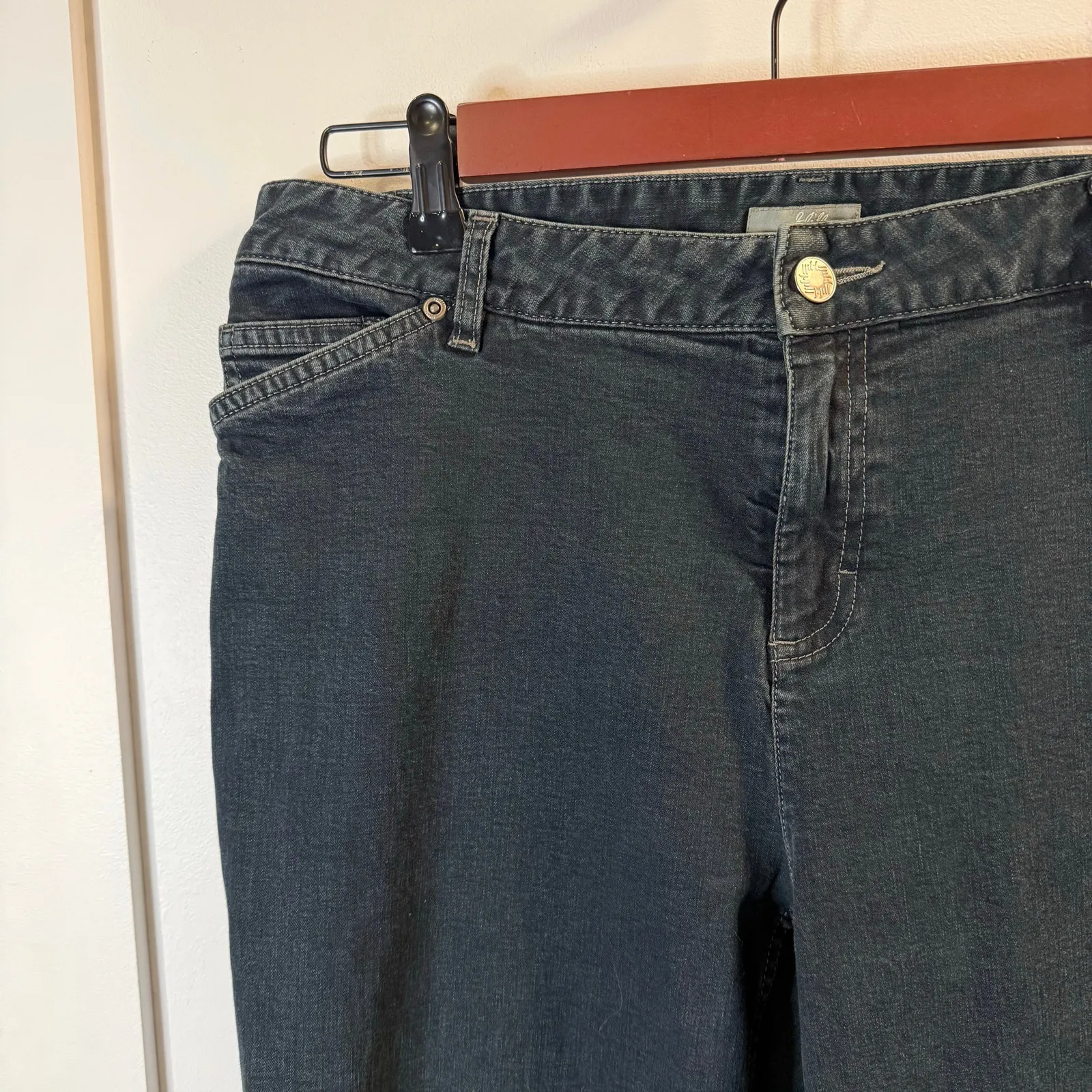 J. Jill Women’s Black Wide Leg Jeans Size 12P - Image 5