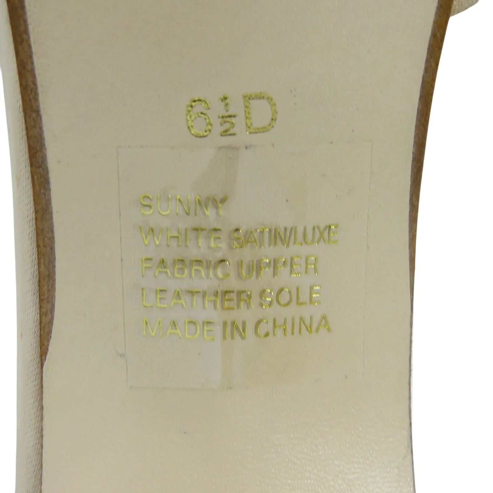 Dyeables 1980s Vintage Cream Satin Pointed Toe Ankle Strap Heels 6.5 Ballet White - Image 10