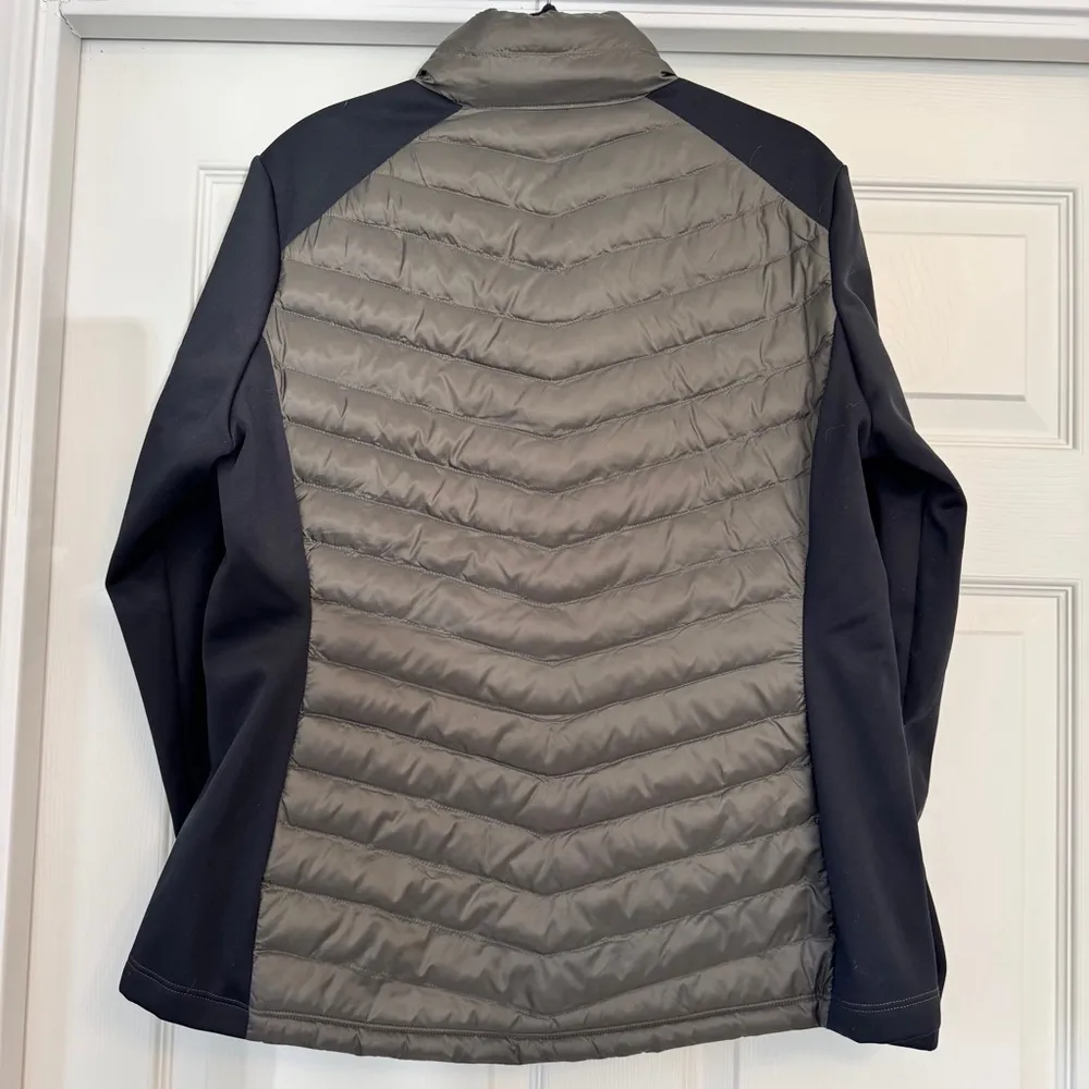 Women's 32 Degrees Heat Softshell Jacket Size L Olive Green & Black Puffer Coat Size L - Image 2