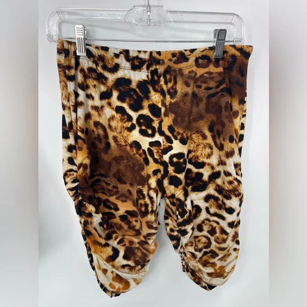 Love nation, two piece, cheetah, print, set, short, set extra large - Image 3