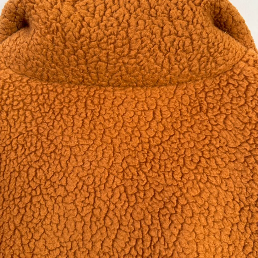 J. Crew Snap Collar Sherpa Sweatshirt Polartec Fleece Pullover Women's 2X Adobe - Image 13