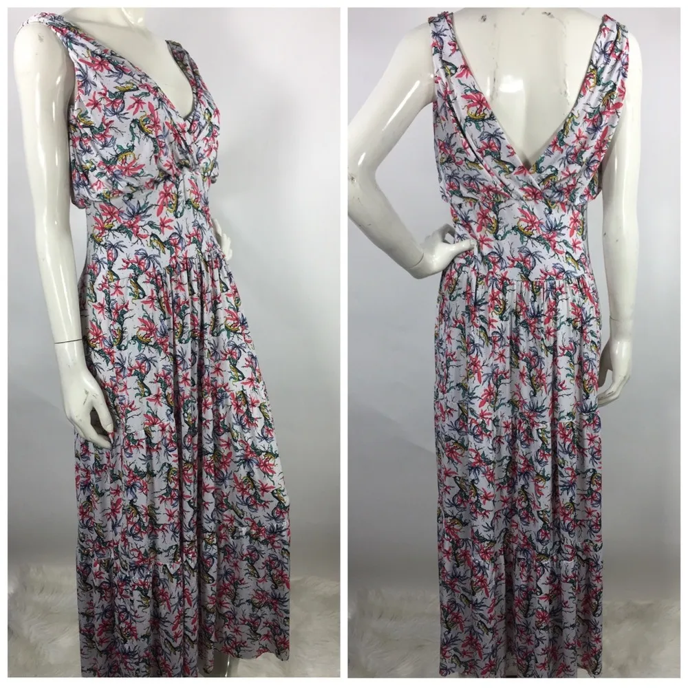 Tbags Los Angeles Floral Tiered Maxi Dress - Image 2