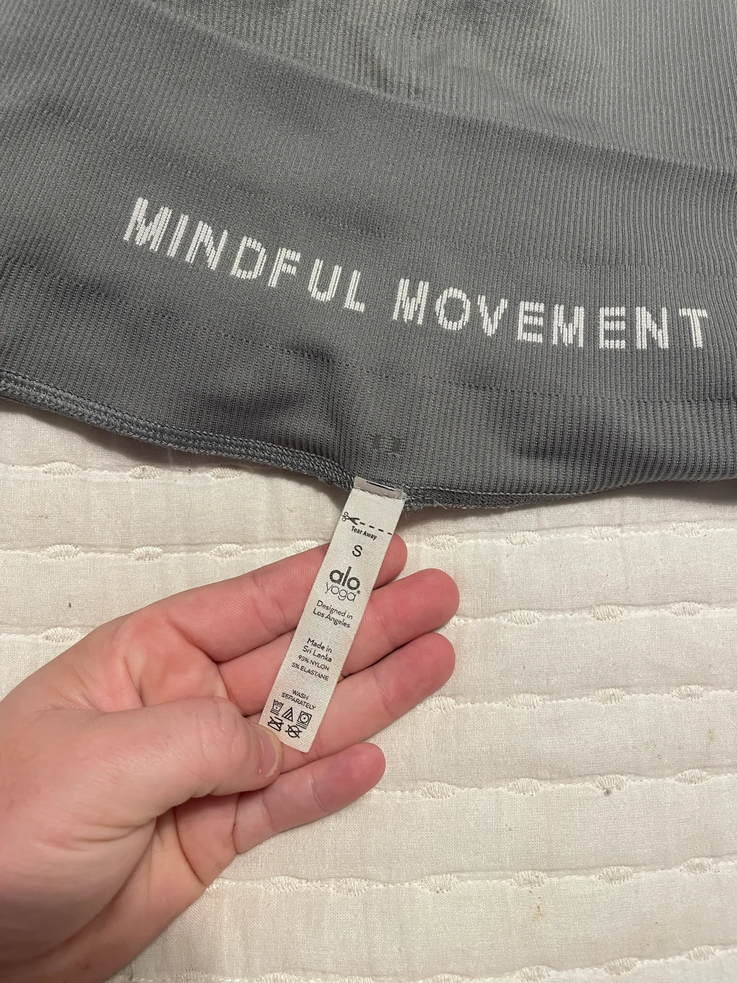 Gray Ribbed Shorts  - Image 3