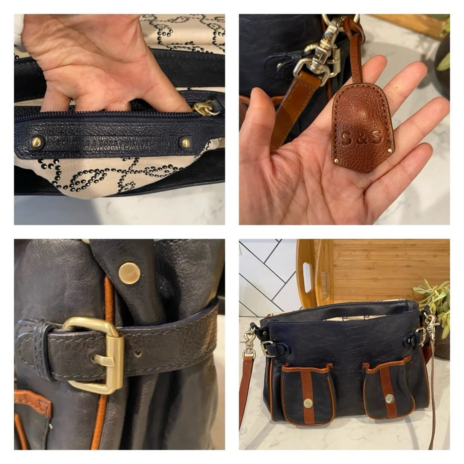 Anthropologie Schuller & Sons Philadelphia leather works Messenger bag classic - Image 8