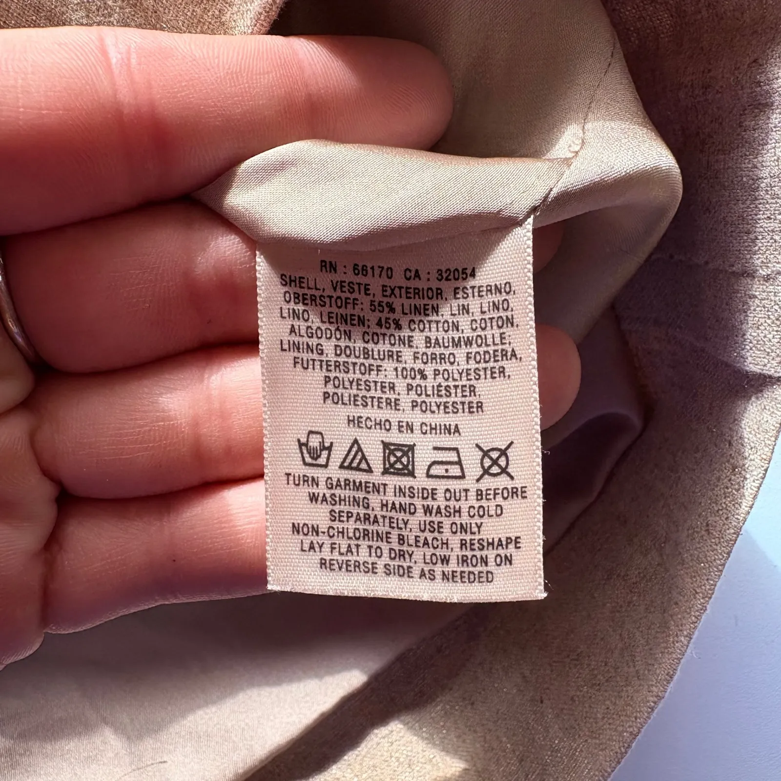 Cartonnier Twill Metallic‎ Pocket Skirt Size 10 Beige Neutral Metallic Chic - Image 7