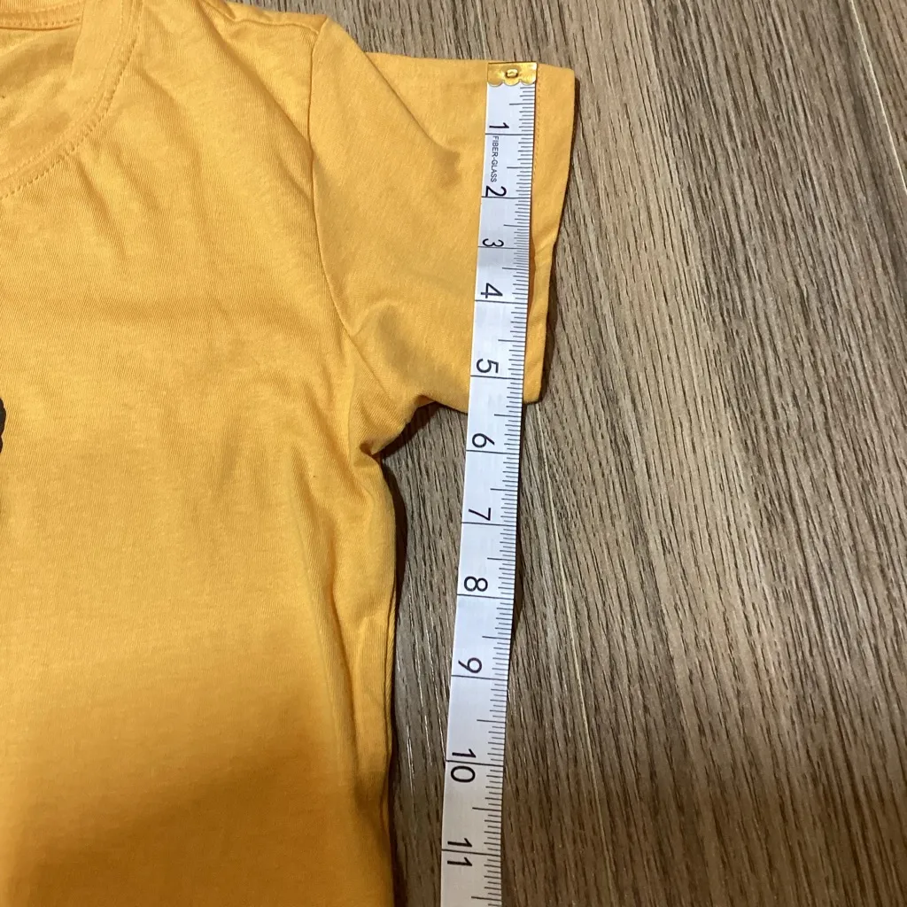 Women’s Yellow “Blessed Queen” Graphic Tee –‎ Size S – NWOT - Image 6