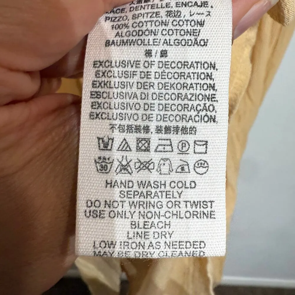 Free People Bali Will Wait For You Embroidered Midi Dress Sz L - Image 7