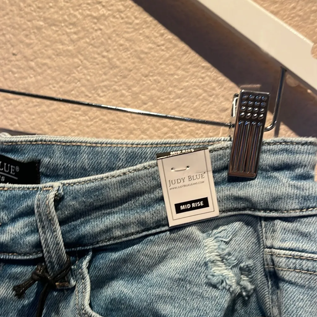 New Judy Blue Mid Rise Star Pocket Boyfriend Judy Blue Jeans 14W NWT - Image 8