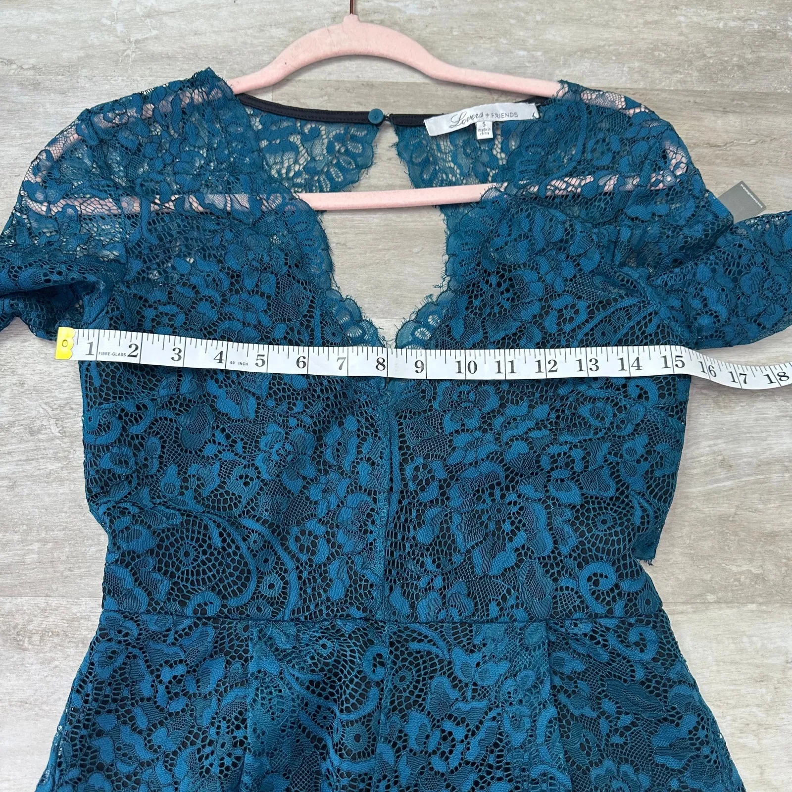 NEW Lovers + Friends Eve Romper in Teal Size Small - Image 9