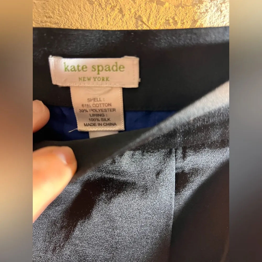 Kate Spade Black Pleated A-Line Skirt - Image 2