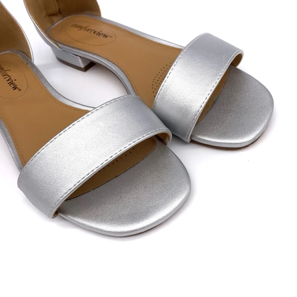 COMFORTVIEW The Alora Sandal Silver 7 - Image 4