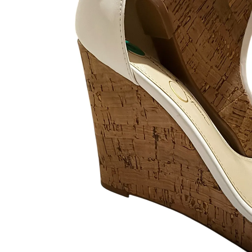 Jessica Simpson  White Floral Wedge
Sandals - Image 8