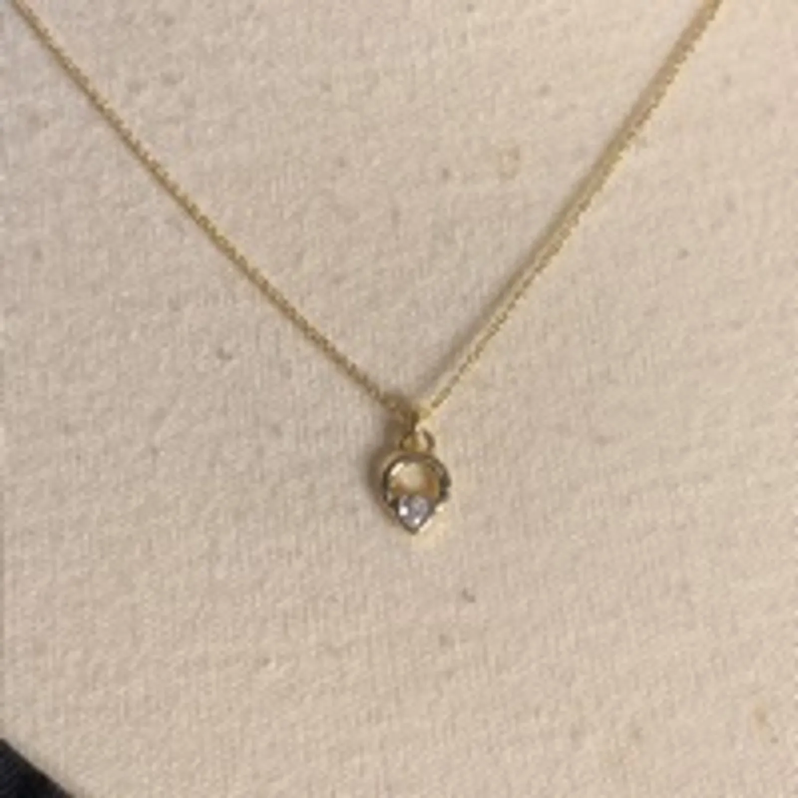 Minimalist Gold Teardrop Crystal Pendant Necklace Elegant Dainty Jewelry - Image 2