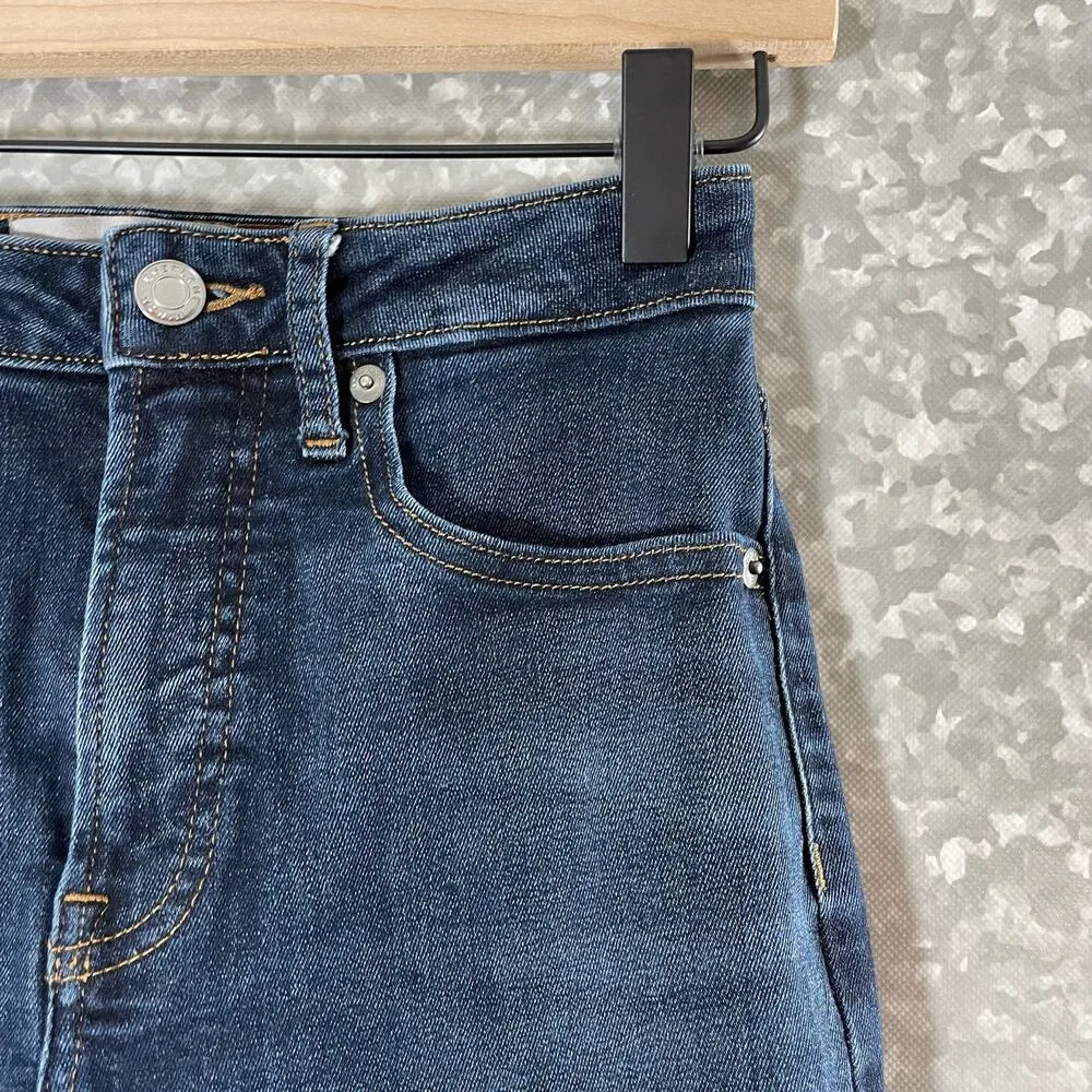 Everlane The Curvy High Rise Skinny Jean - Size 26 - Medium Wash Cropped Jeans - Image 3
