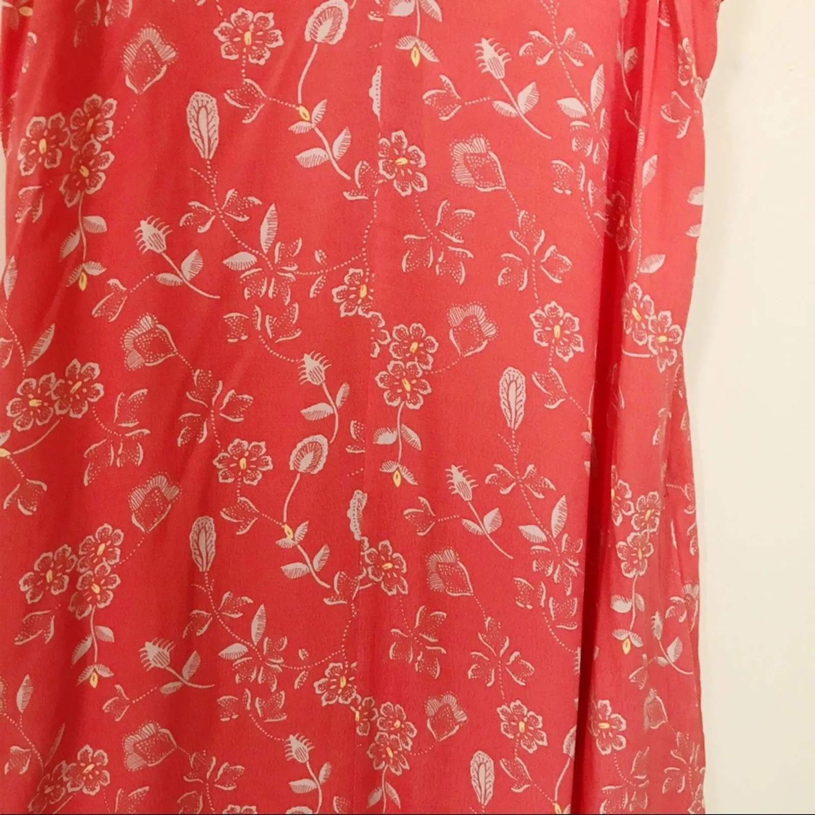 Gap Cami Flowy Handkerchief Hanky Hem asymmetrical midi Slip Dress Floral S new - Image 9