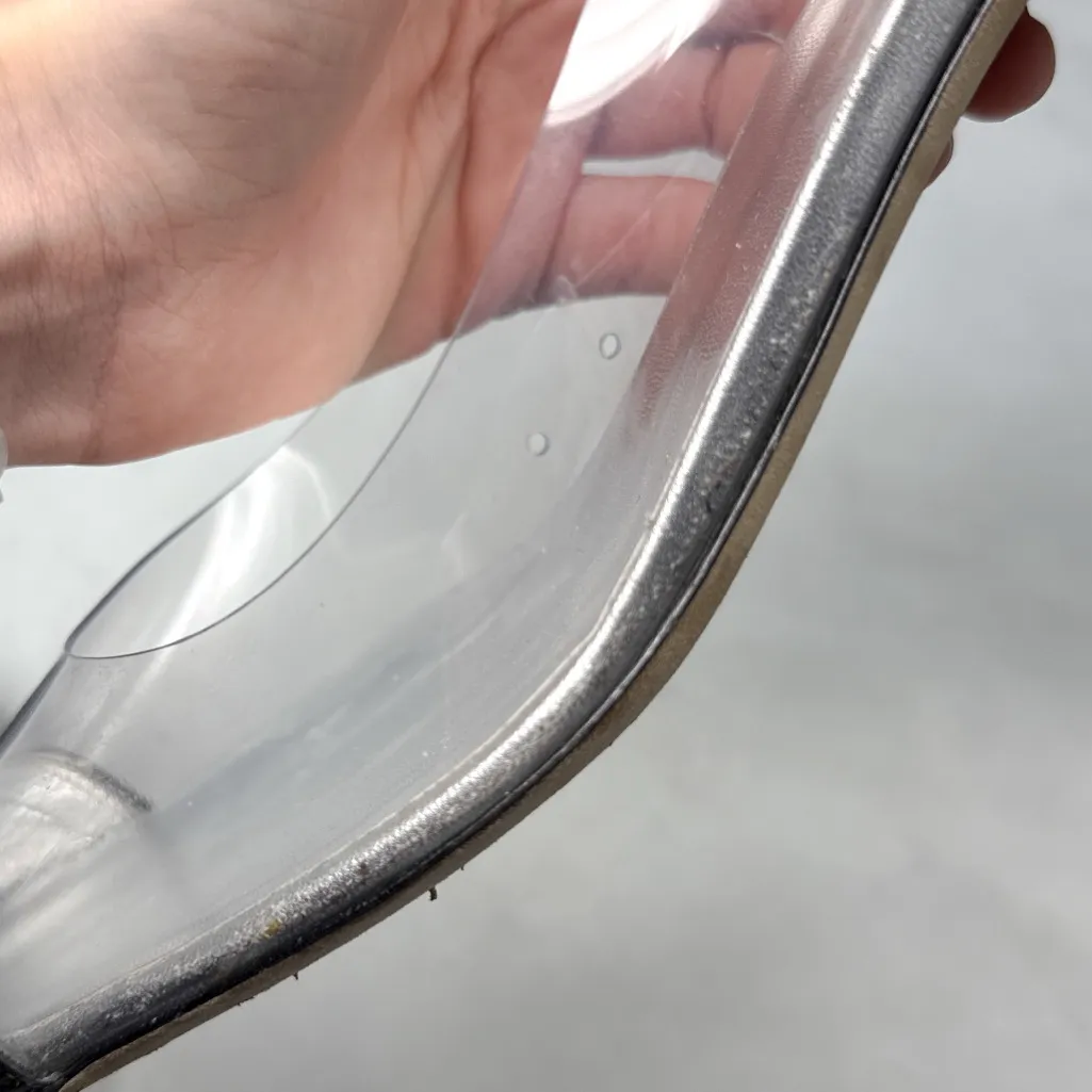 Giuseppe Zanotti Vitrum Clear Rhinestone Embellished Block Heel Pump Flats 40 - Image 10