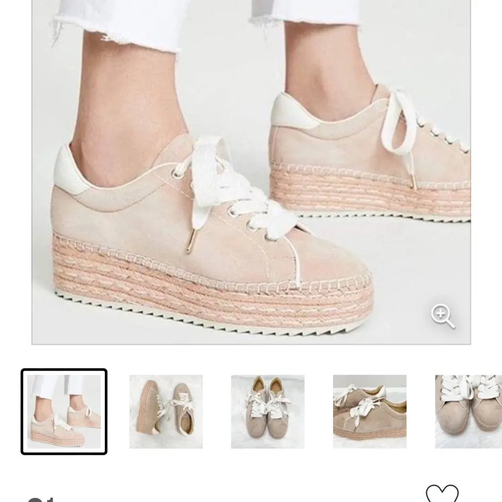 Joie Danba Suede pink platforms espadrilles lace up size 8.5 - Image 10