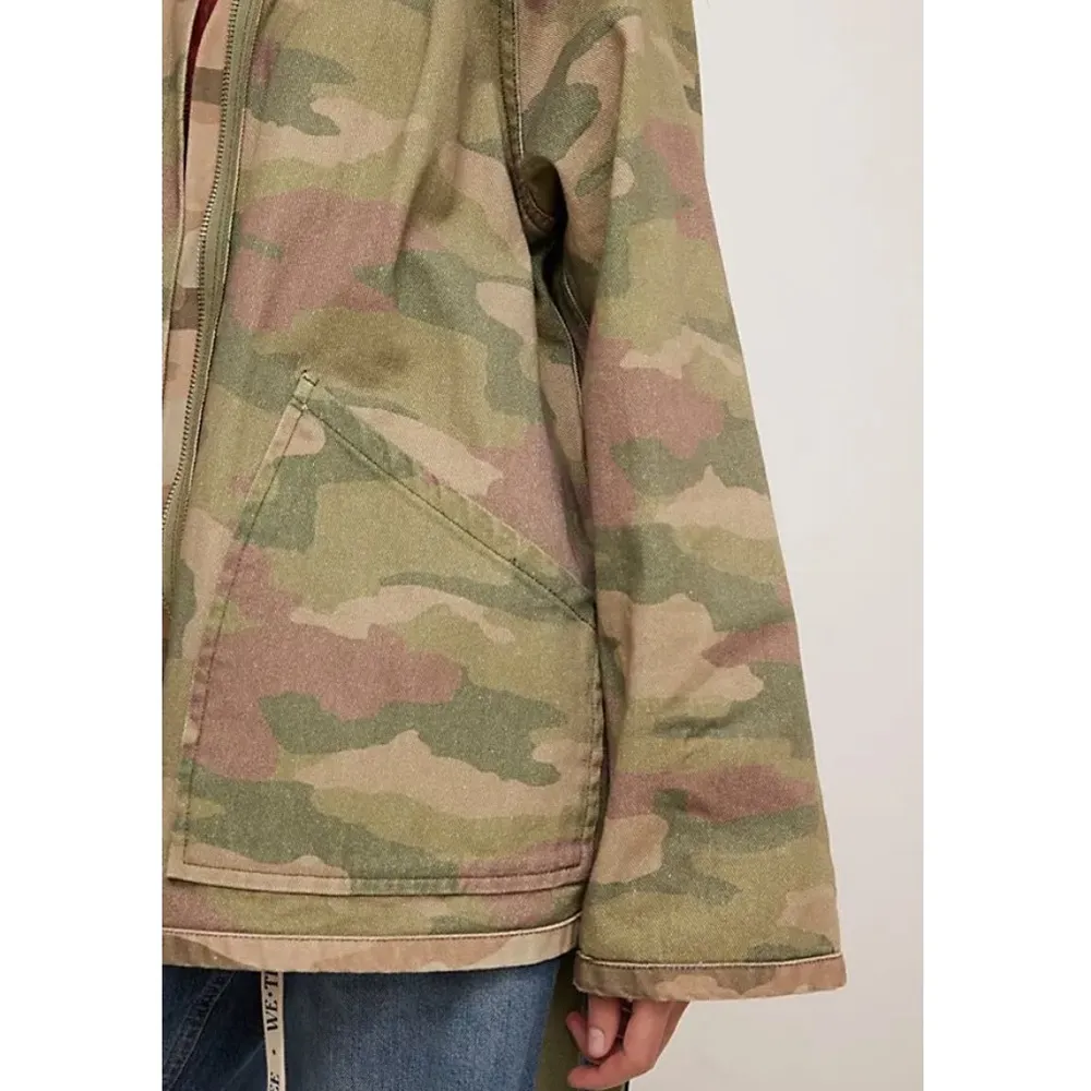 #16 NWT Free People Reversible Camo Jacket in Camo - Image 3