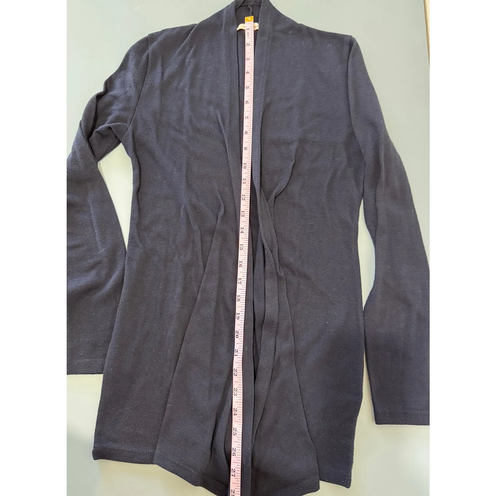 41 Hawthorn Stitchfix open front cardigan size M navy blue shawl collar Size M - Image 4