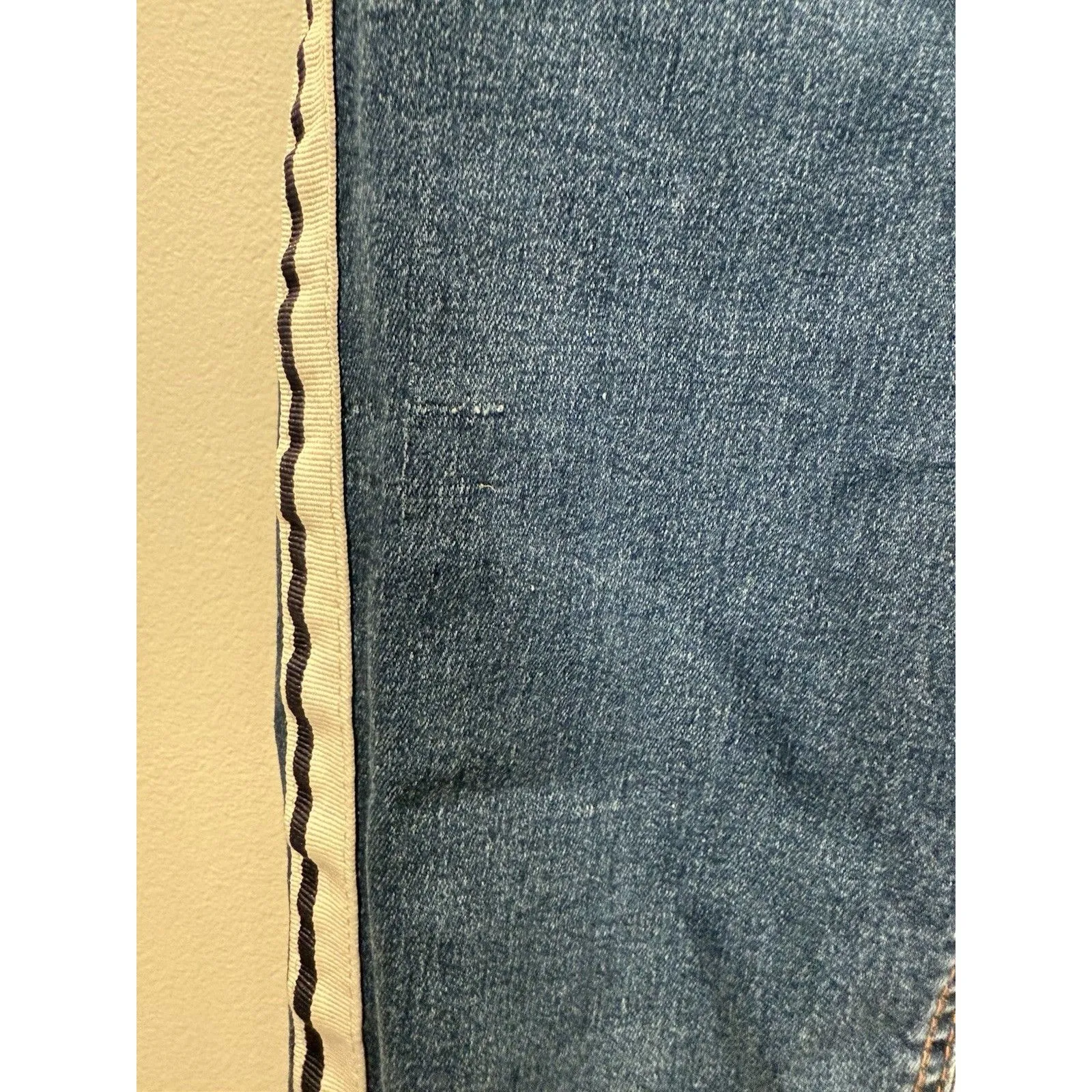 Zara Skinny Jeans Womens 23" Trafaluc Striped Preppy Coastal Travel Cottage - Image 6