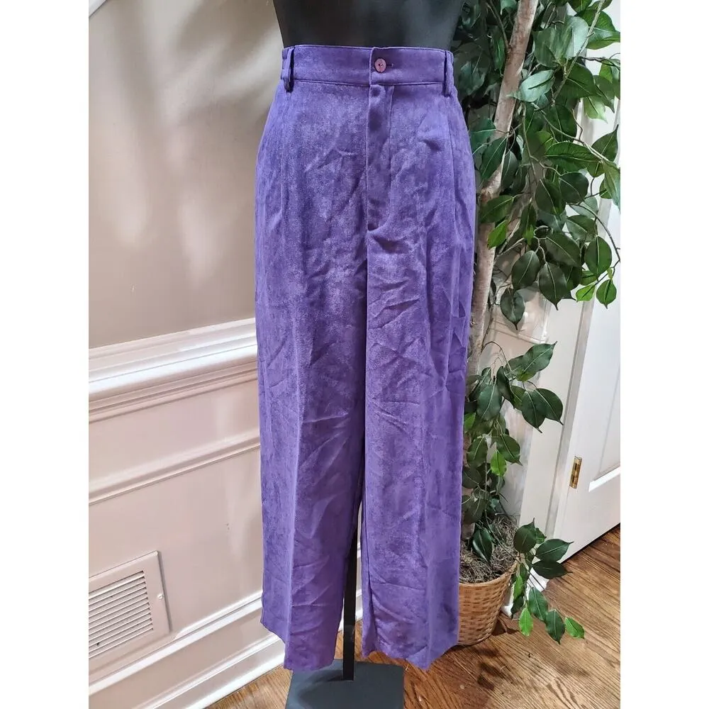 Maggie Sweet Women Purple Polyester Open Front Jacket, Top & Pant 3 Pc's Suit PM Size undefined - Image 4