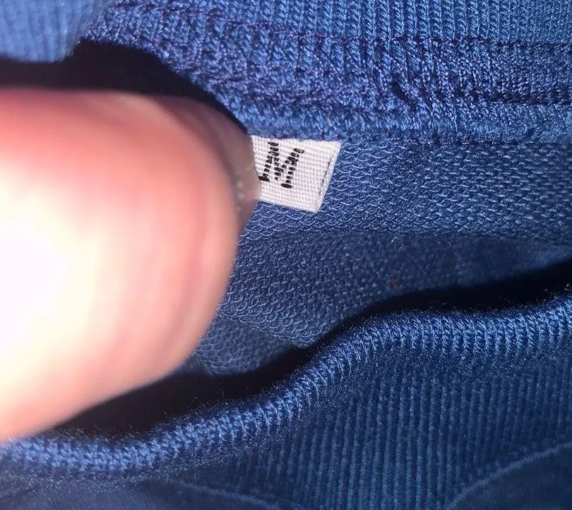 Women’s M Casual Long Sleeve Sweatshirt Crewneck Relaxed Fit Pullover Pockets Blue Size M - Image 5