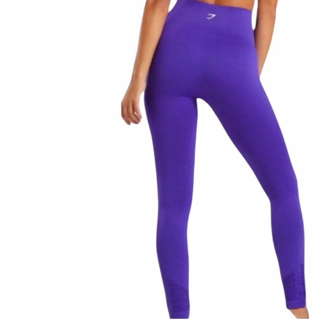 Gymshark Purple Energy Seamless Leggings Workout Tights Pants size XS - Image 8