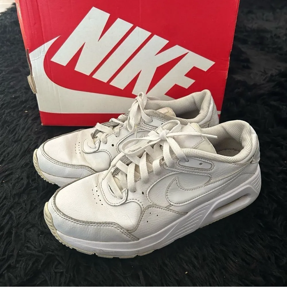 NIKE air max white athletic lace up shoes sneakers women’s 8 - Image 2