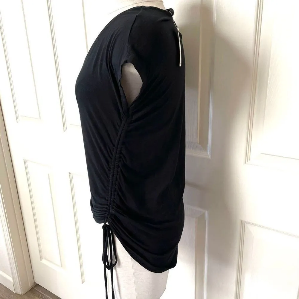 Maeve black side ruched short sleeved T Size XS - Image 11