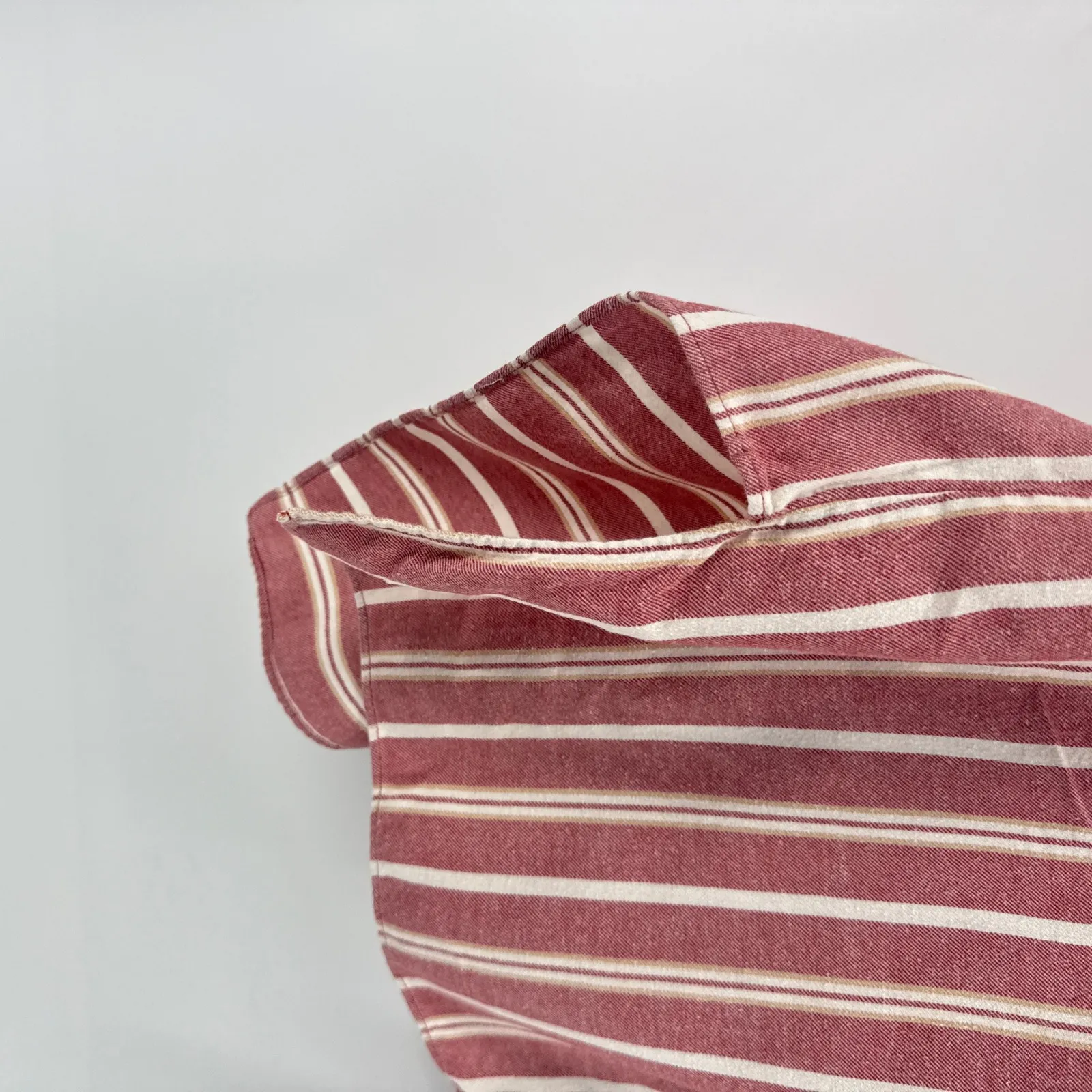 Foxcroft NYC Burgundy Stripe Relaxed Fit Button Up Shirt Womens 18W Cotton - Image 3