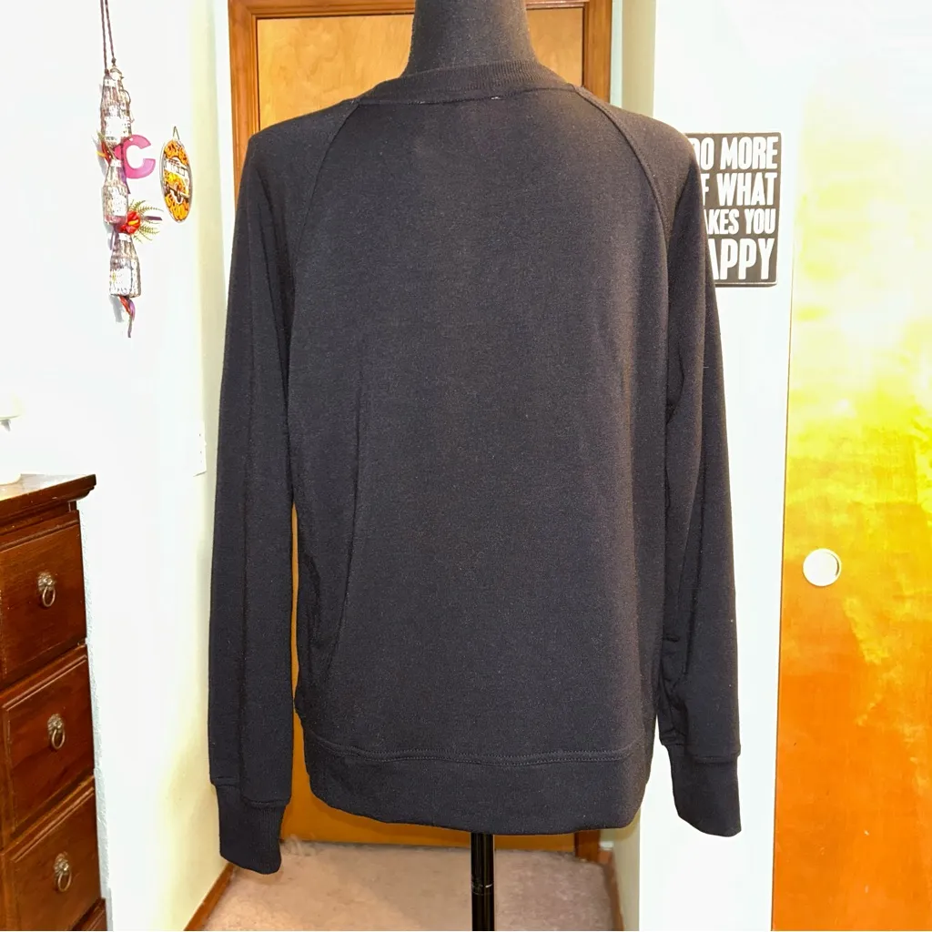 Philosophy black holiday sweatshirt “Feliz Navidad” colorful sequins size S - Image 3